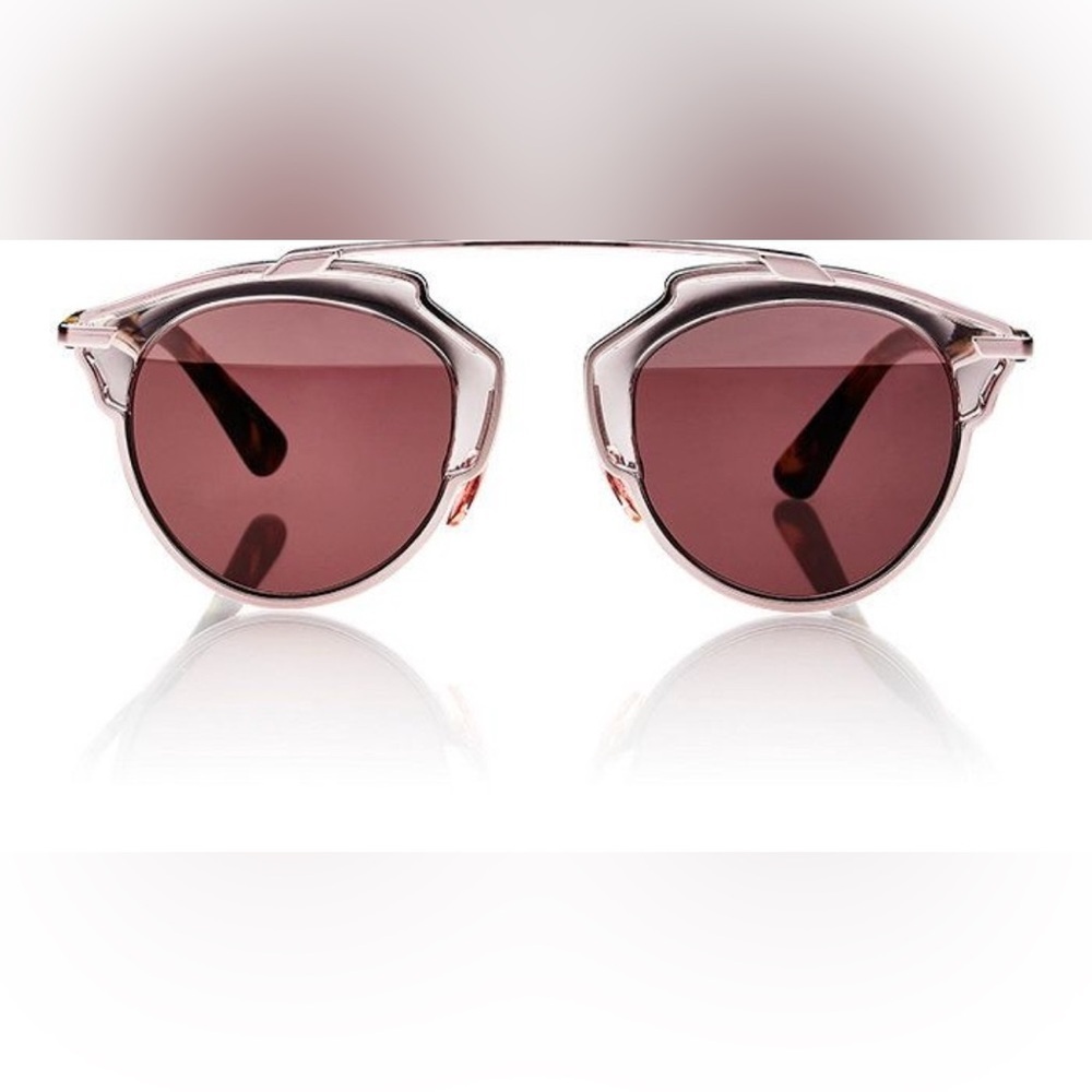 Dior Rounded Reflected M2Q0J Sunglasses Pink NWT - Picture 9 of 9